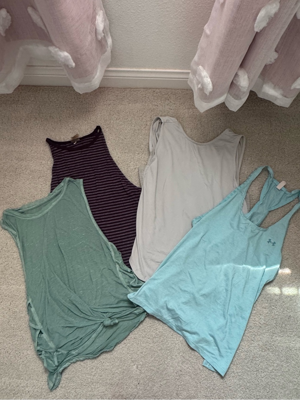 Under Armour Aqua Blue Racerback Tank Top